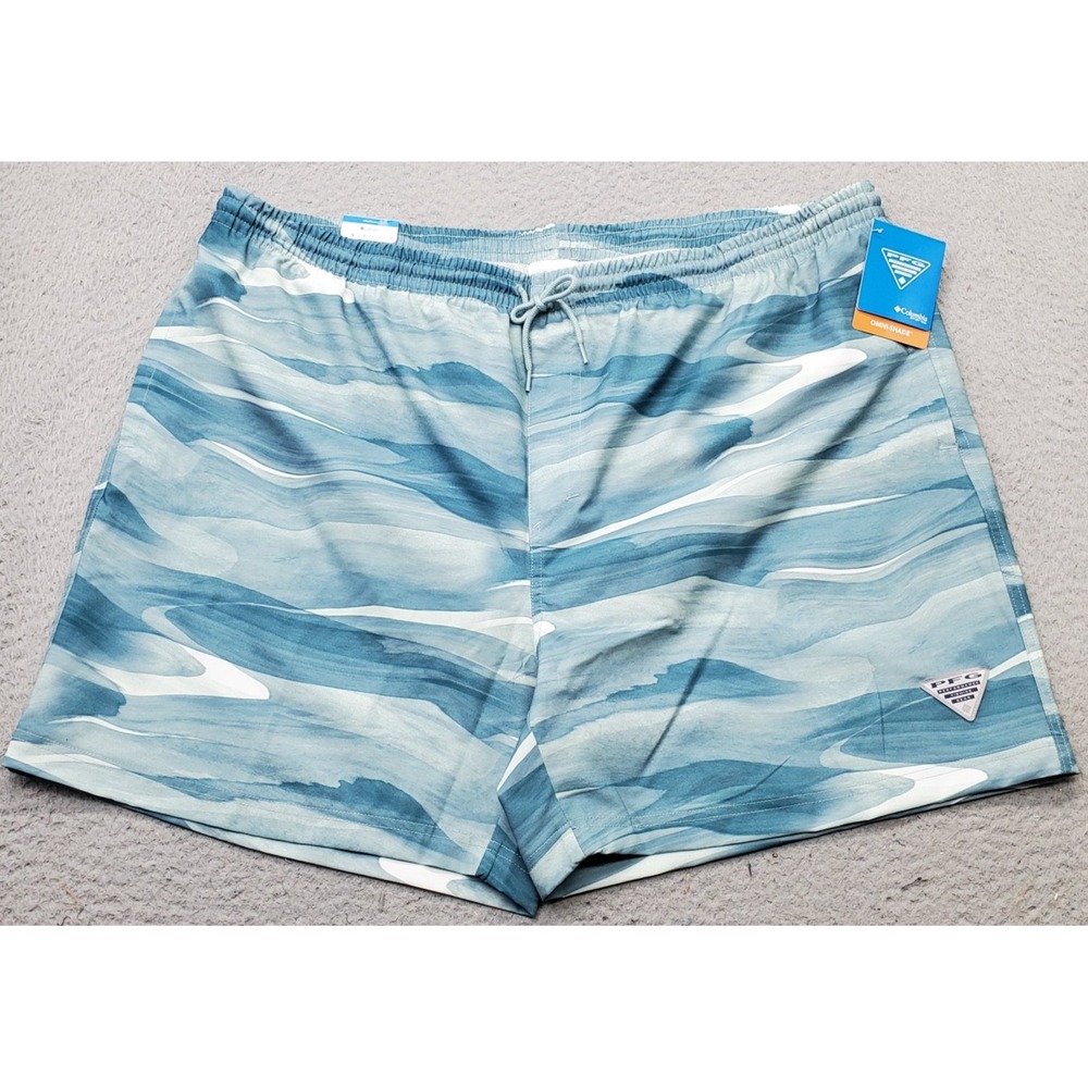 Columbia PFG Rambler Swim Trunk Shorts Mens XXL Multi Printed Water‎ Regular Fit
